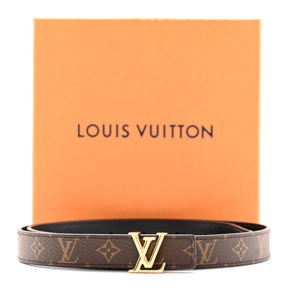 Louis Vuitton Calfskin Monogram 20mm LV Iconic Reversible Belt 80/32 Black 7 of 7