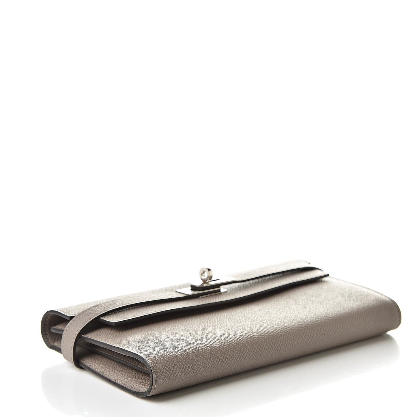 Epsom Kelly Longue Wallet Gris Asphalte