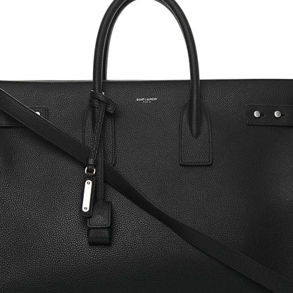 Saint Laurent Grained Calfskin Large Souple Sac De Jour Black 8 of 13