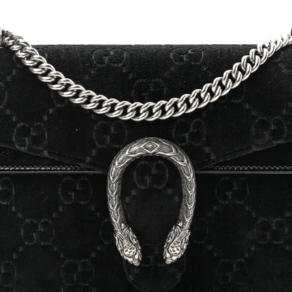 Gucci Velvet GG Monogram Small Dionysus Shoulder Bag Black 8 of 10