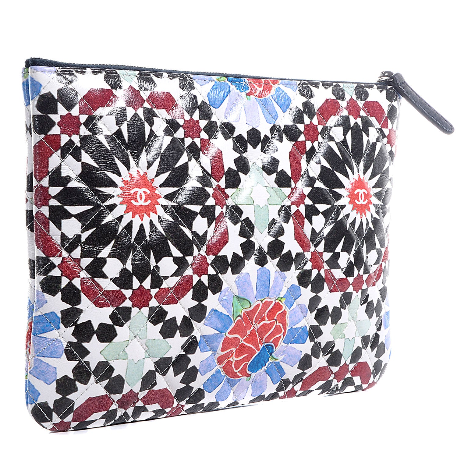 Chanel Coated Canvas Paris Dubai Medium Cosmetic Case Multicolor 3 of 8