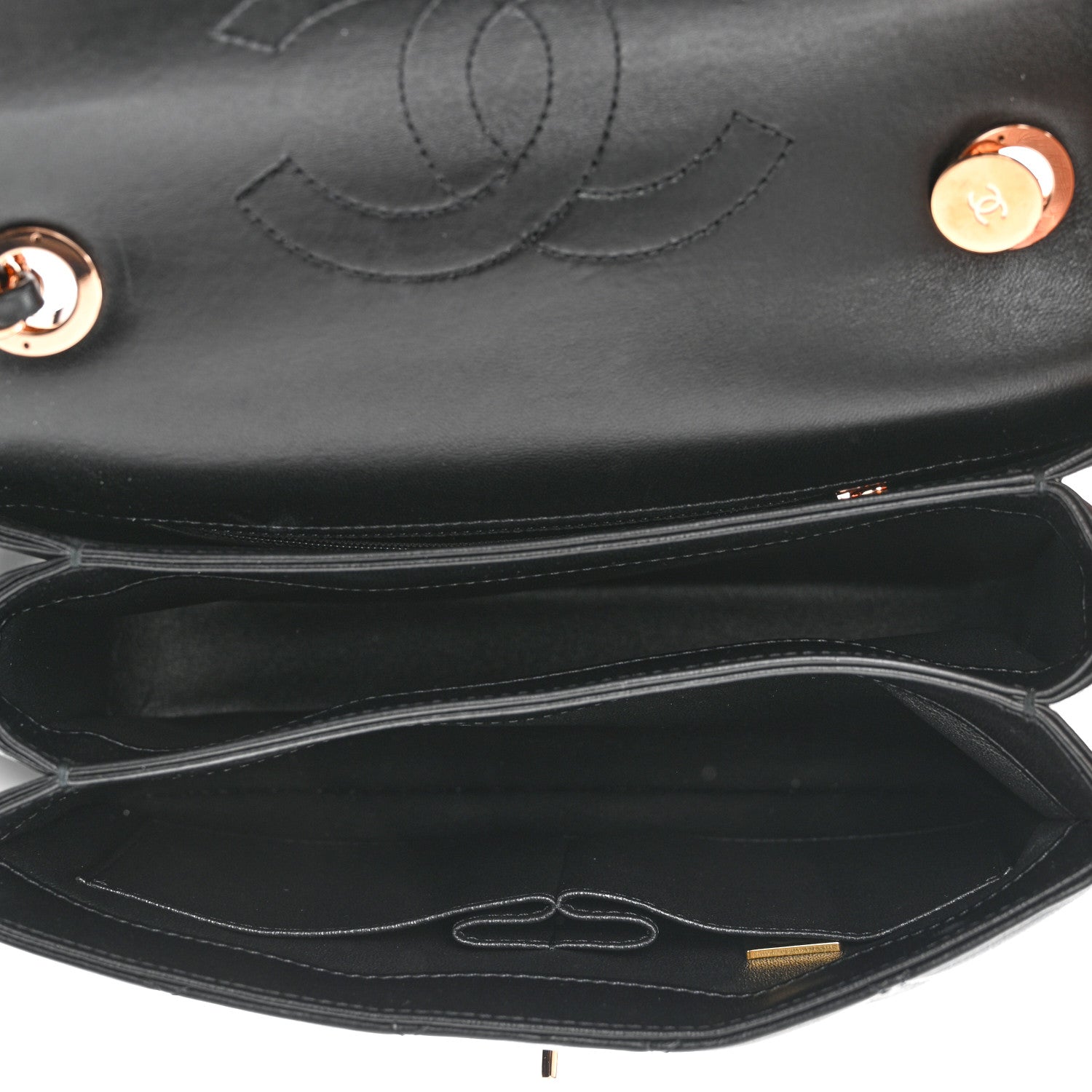 Chanel Lambskin Quilted Small Trendy CC Dual Handle Flap Bag Black 5 of 11