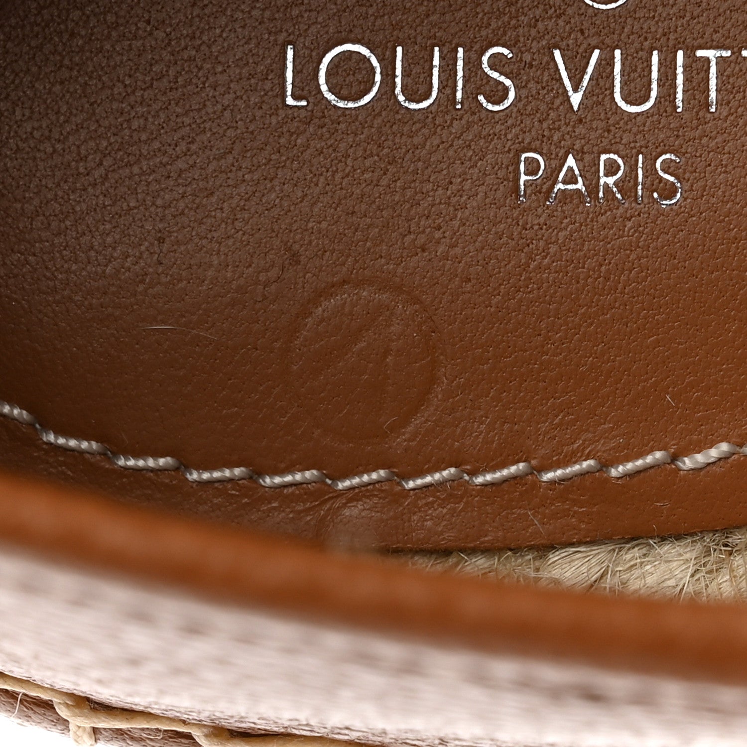 Louis Vuitton Monogram Leather Starboard Espadrille Flats 39 Brown 9 of 9