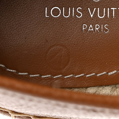 Louis Vuitton Monogram Leather Starboard Espadrille Flats 39 Brown 9 of 9