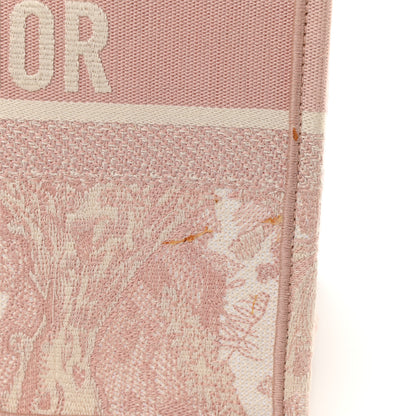 Christian Dior Canvas Toile De Jouy Embroidered Medium Book Tote Pink 10 of 10