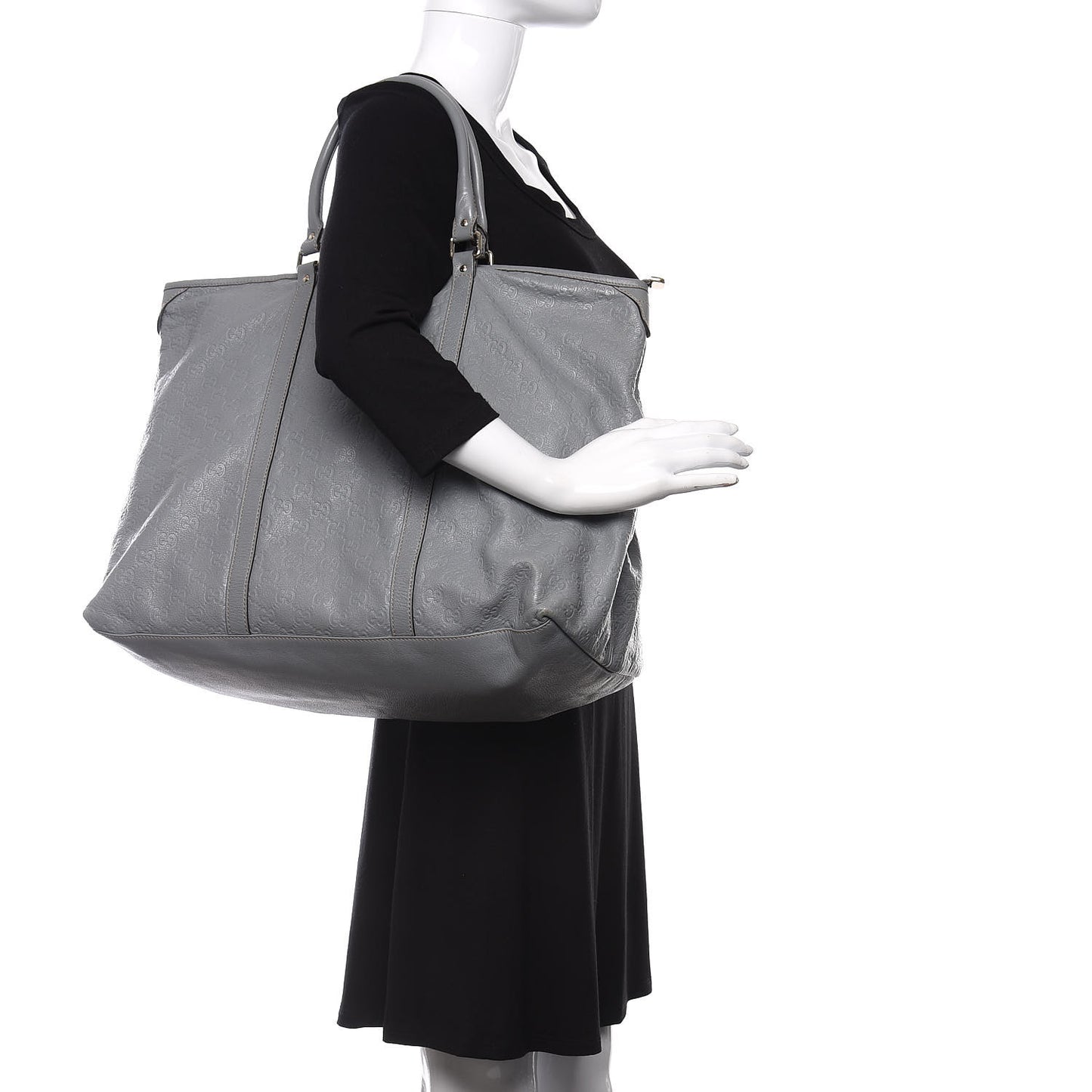 Guccissima Medium Joy Tote Bag Light Blue