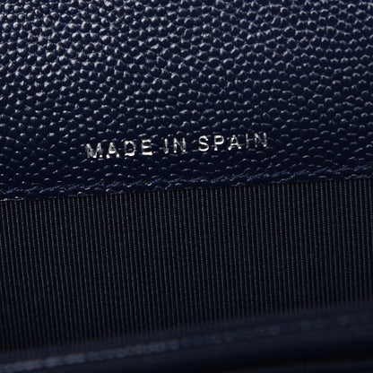 Chanel Caviar Quilted Card Holder Navy 7 of 10