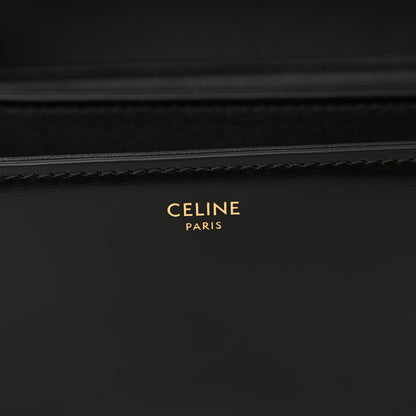 Celine Shiny Calfskin Medium Triomphe Black 6 of 11