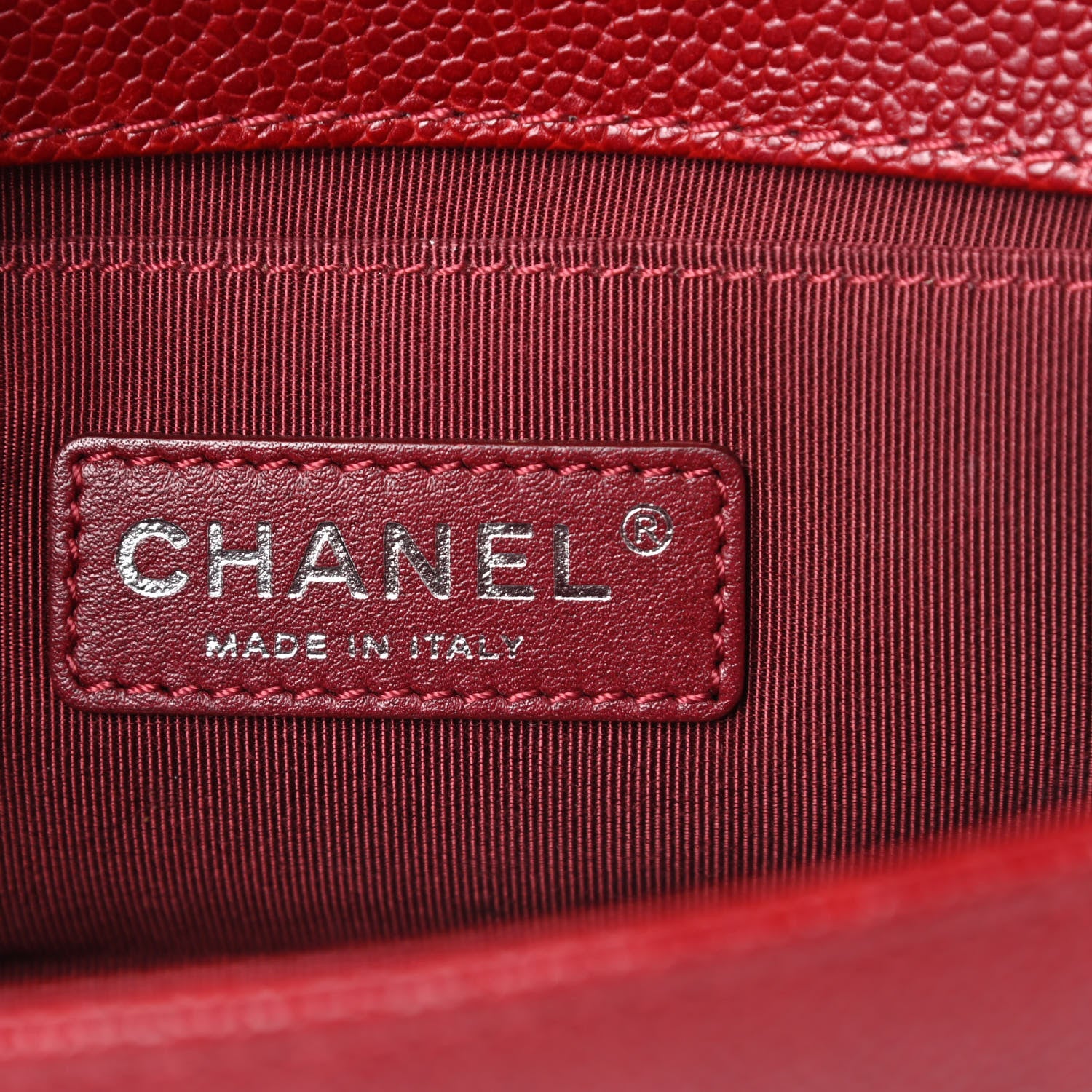 Chanel Caviar Quilted Small Boy Flap Dark Red 6 of 12