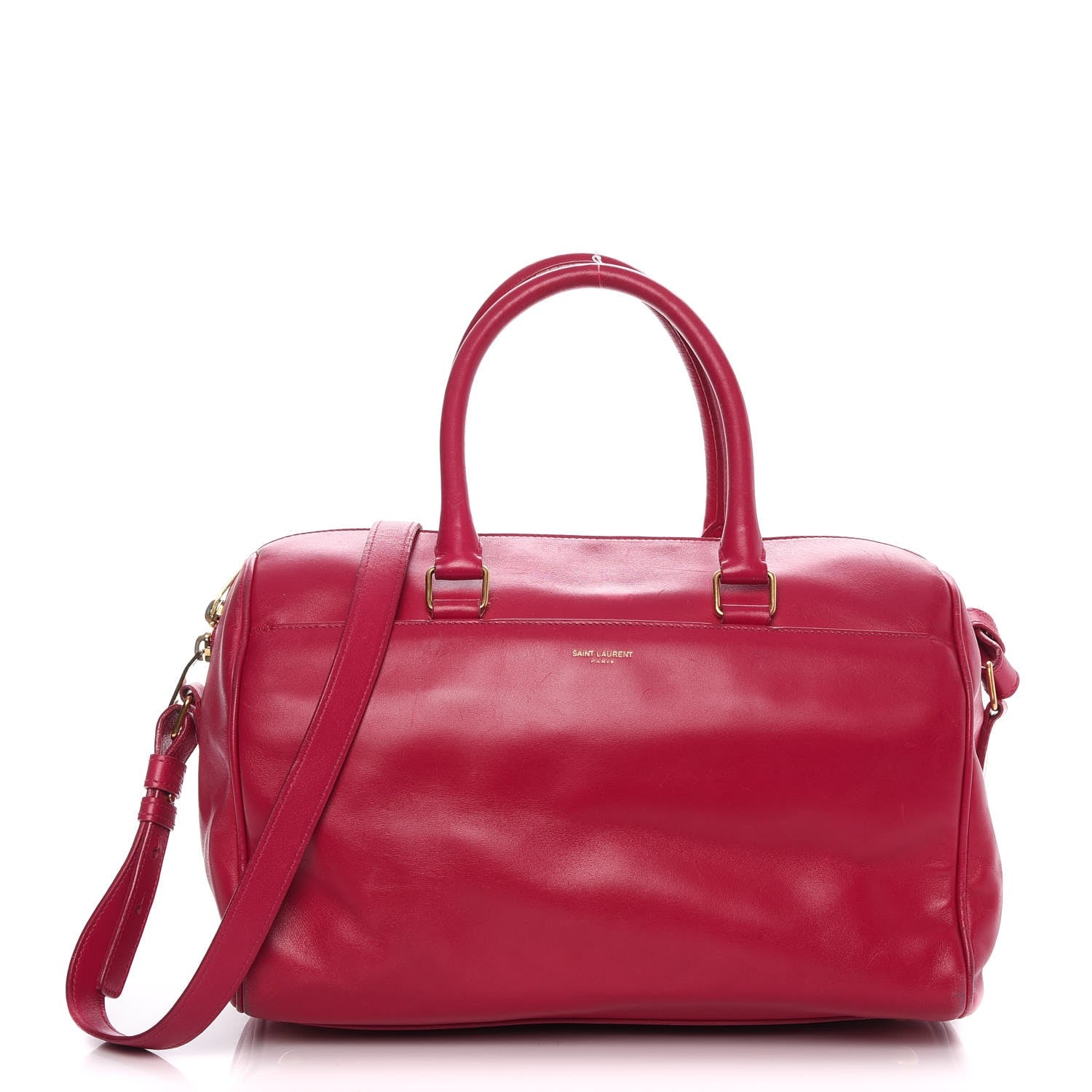 Saint Laurent Calfskin Classic Duffle 6 Fuchsia 1 of 17