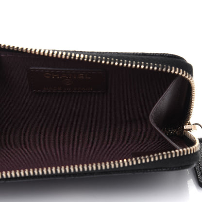 Chanel Caviar Quilted Key Holder Case Black 6 of 12