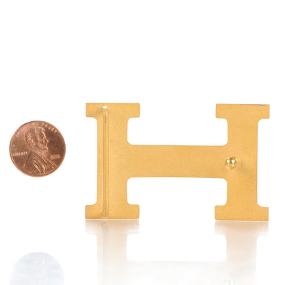 Hermes Polished 32mm H Belt Buckle Gold 2 of 3
