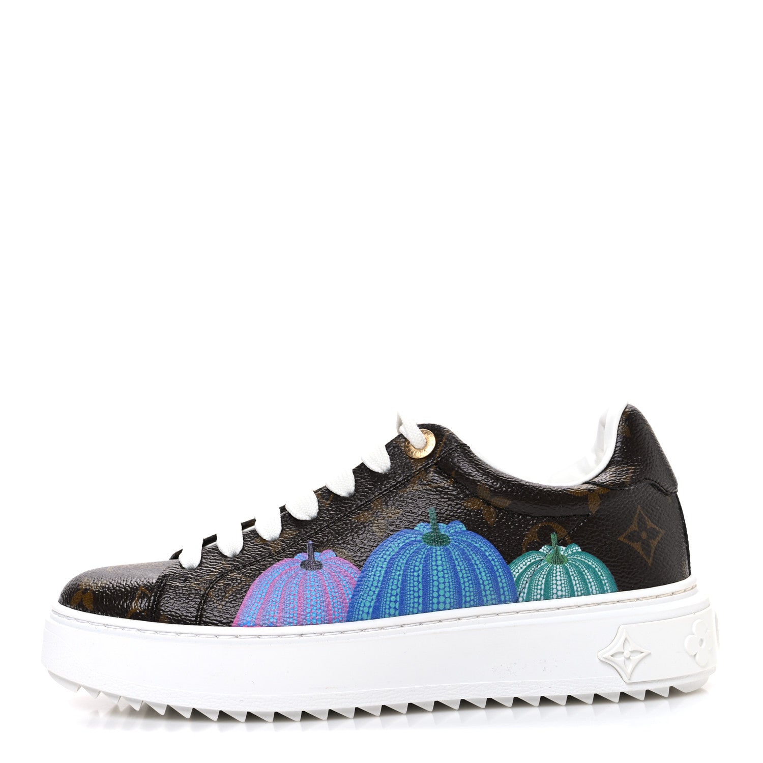 Louis Vuitton LV X YK Monogram Pumpkin Time Out Sneakers 35.5 1 of 10