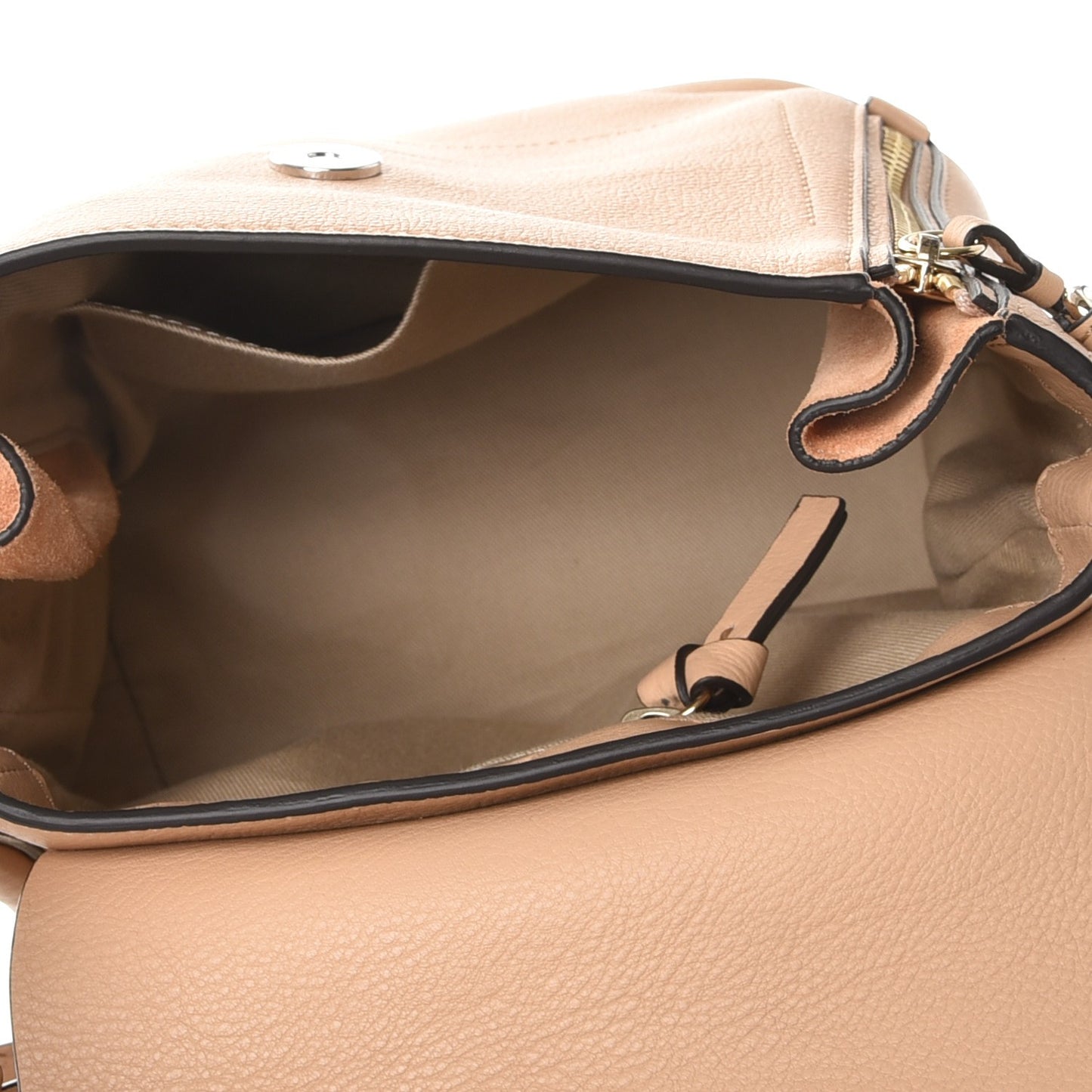 Suede Calfskin Medium Faye Backpack Blushy Pink