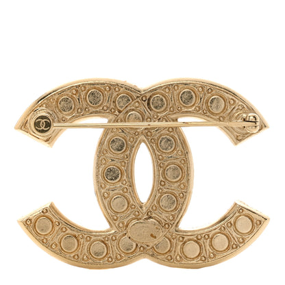 Chanel Pearl CC Brooch Gold 3 of 4