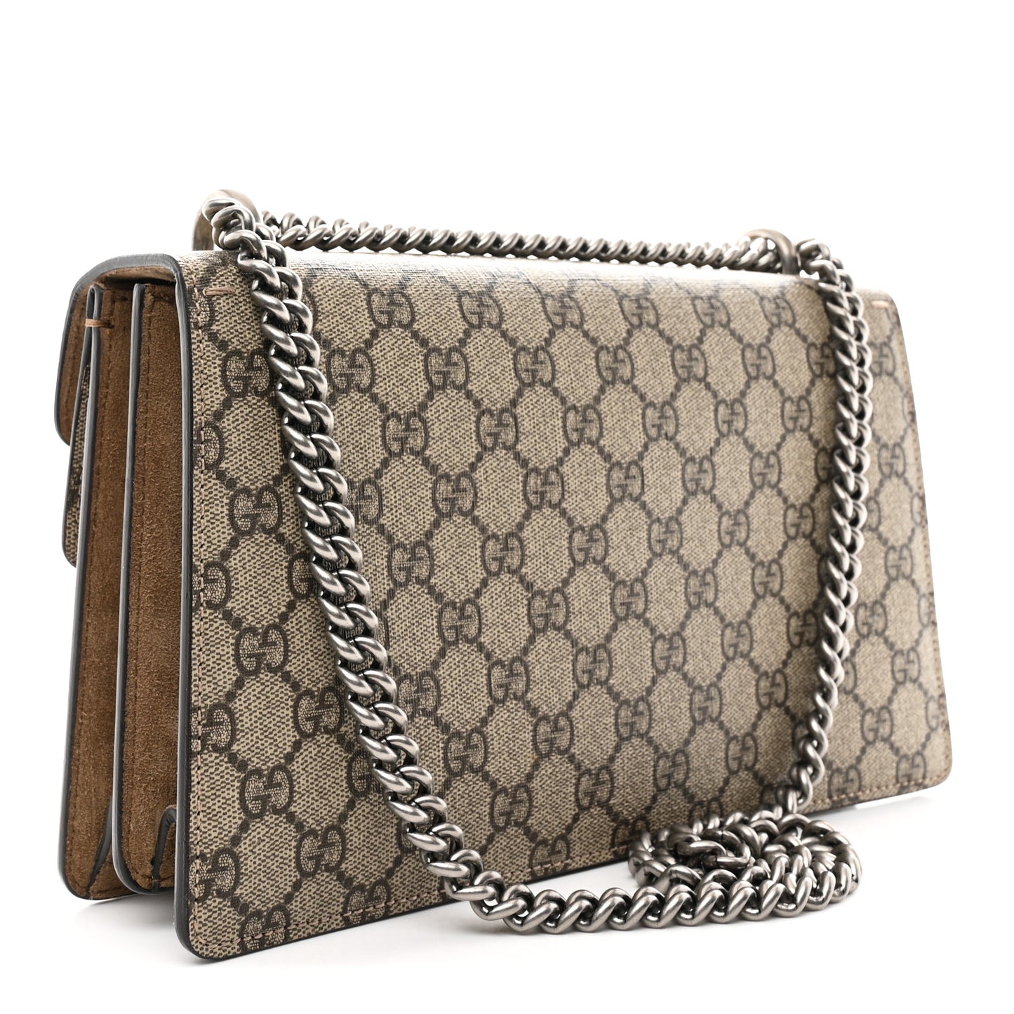 GG Supreme Monogram Small Dionysus Shoulder Bag Taupe