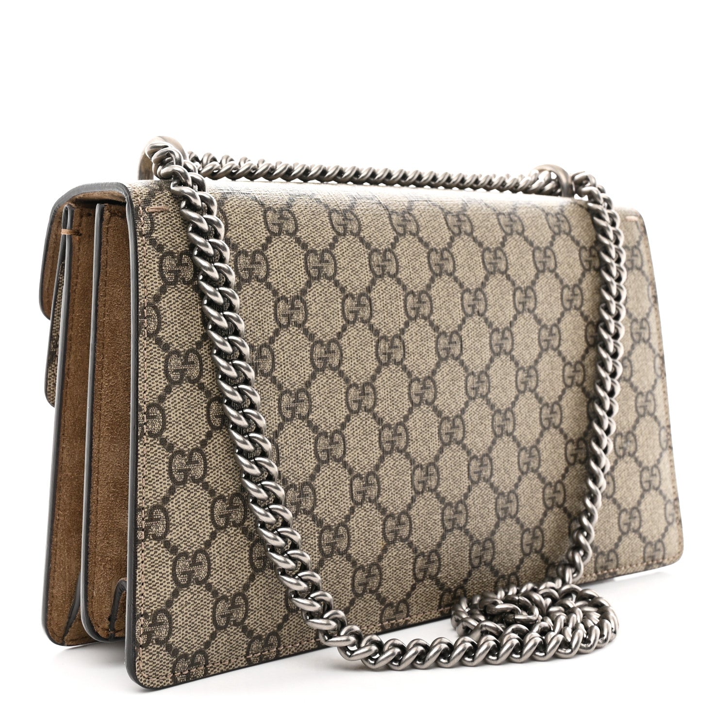Gucci GG Supreme Monogram Small Dionysus Shoulder Bag Taupe 3 of 16