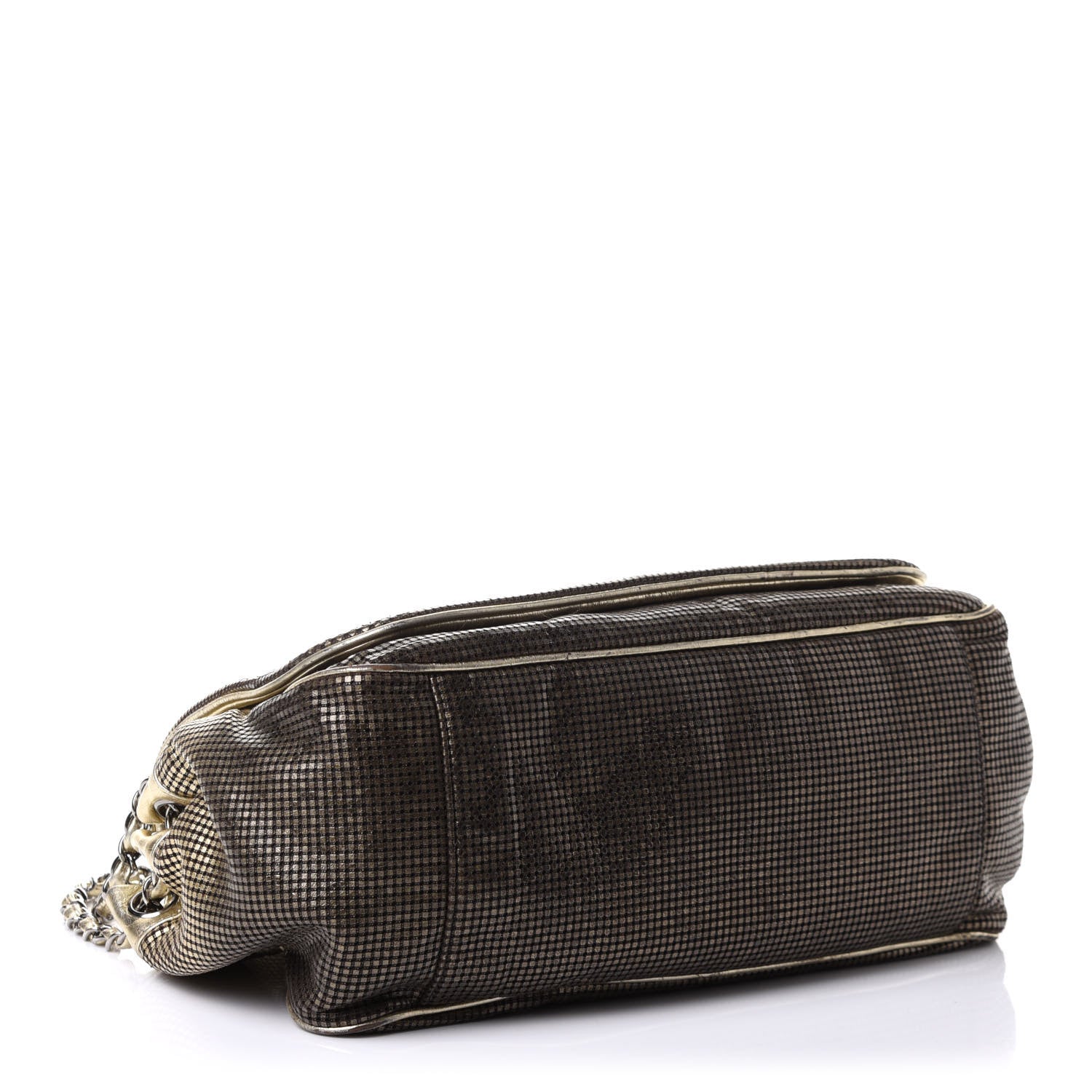 Chanel Metallic Lambskin Perforated Hollywood Accordion Flap Bag Gold 7 of 23