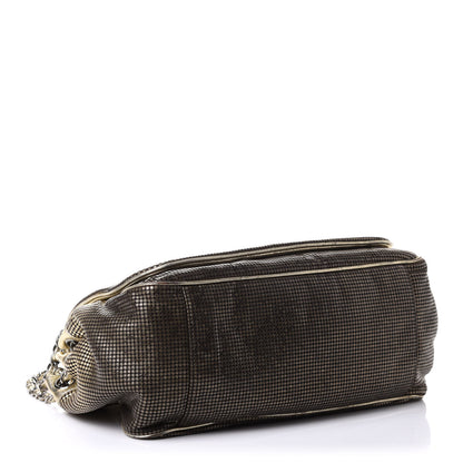 Chanel Metallic Lambskin Perforated Hollywood Accordion Flap Bag Gold 7 of 23