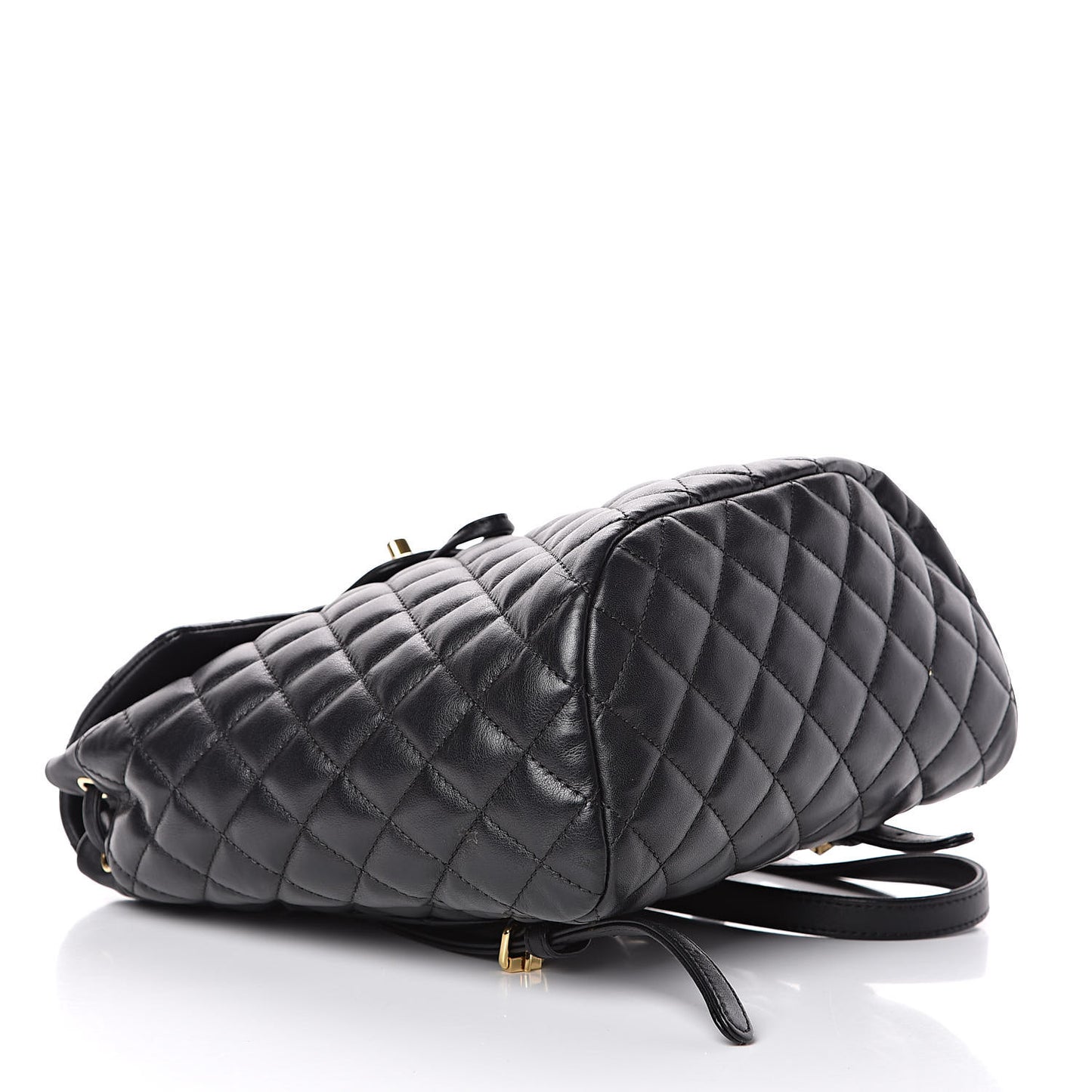 Lambskin Quilted Small Urban Spirit Backpack Black