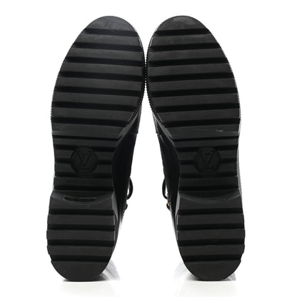 Louis Vuitton Suede Calfskin Laureate Platform Desert Boots 37 Black 5 of 10