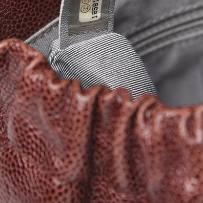 Chanel Caviar Quilted Medium Elastic Flap Bordeaux 7 of 12