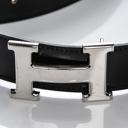 Hermes Box Togo 32mm H Belt 90 Black Chocolate 7 of 8