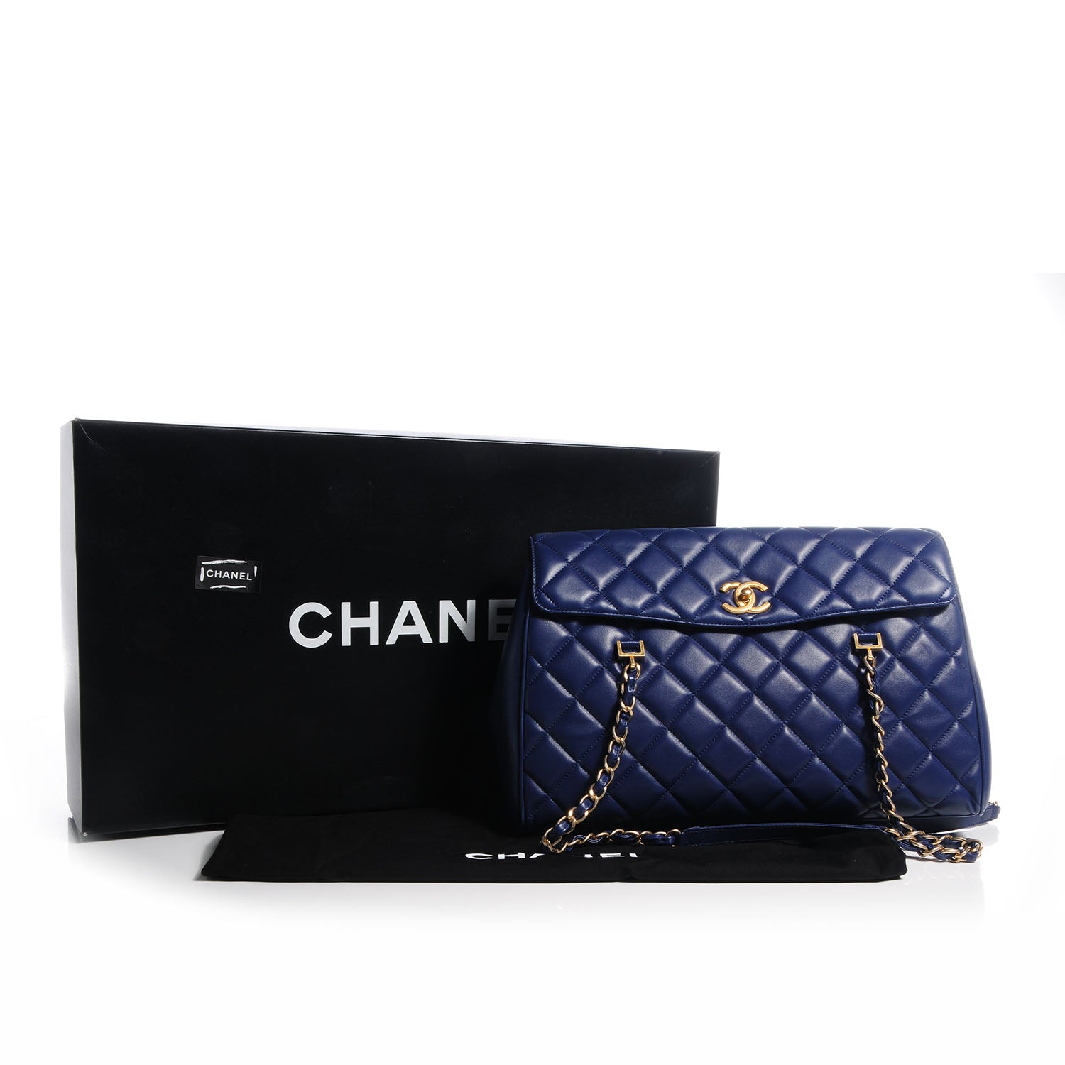Chanel Lambskin Misia Camera Case Flap Blue 8 of 8