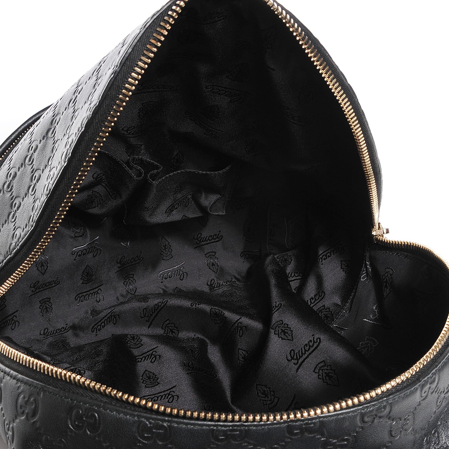 Gucci Guccissima Medium Classic Backpack Black 5 of 8