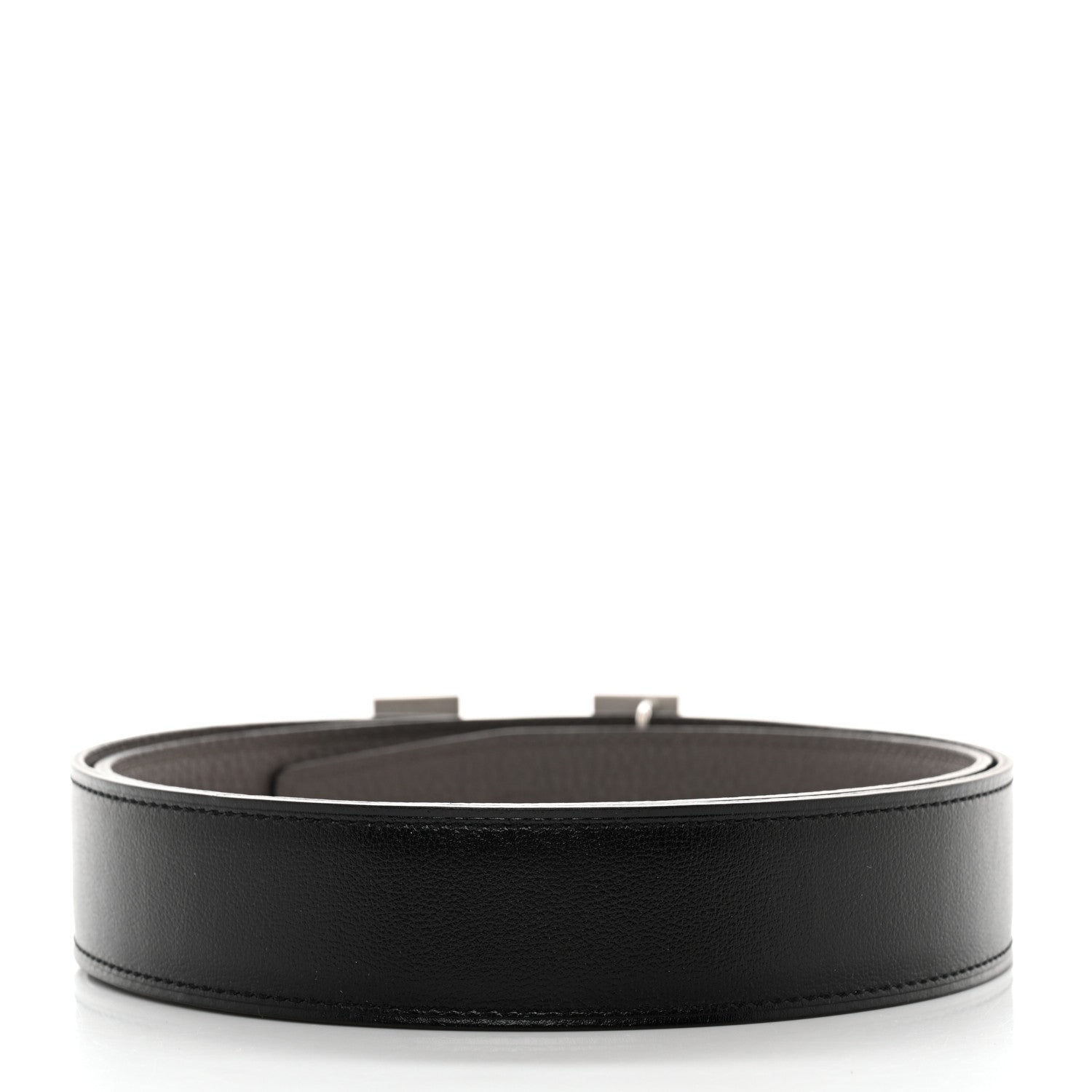 Hermes Box Togo 32mm H Belt 85 Black Etain 2 of 7