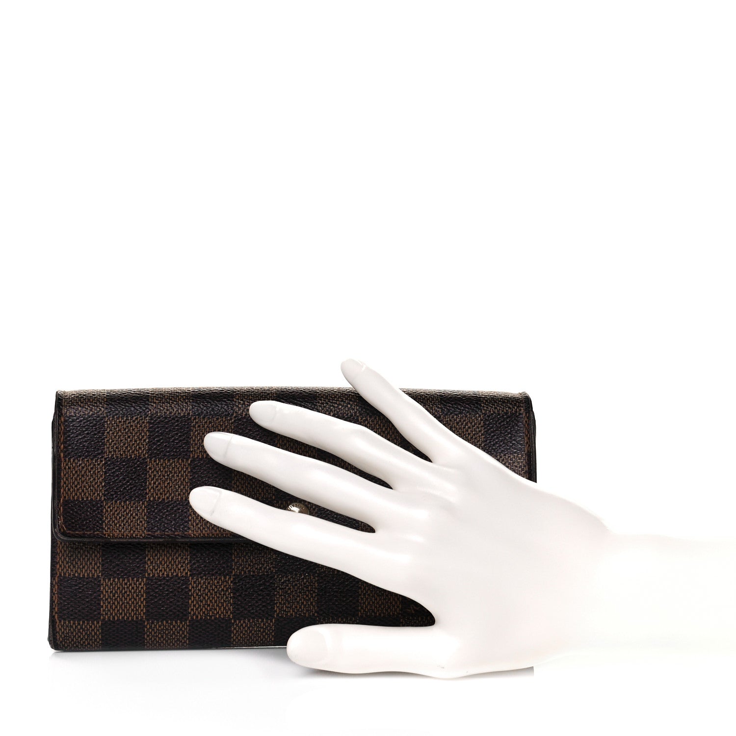 Louis Vuitton Damier Ebene Sarah Wallet 2 of 13