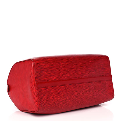 Louis Vuitton Epi Speedy 35 Castillan Red 3 of 13