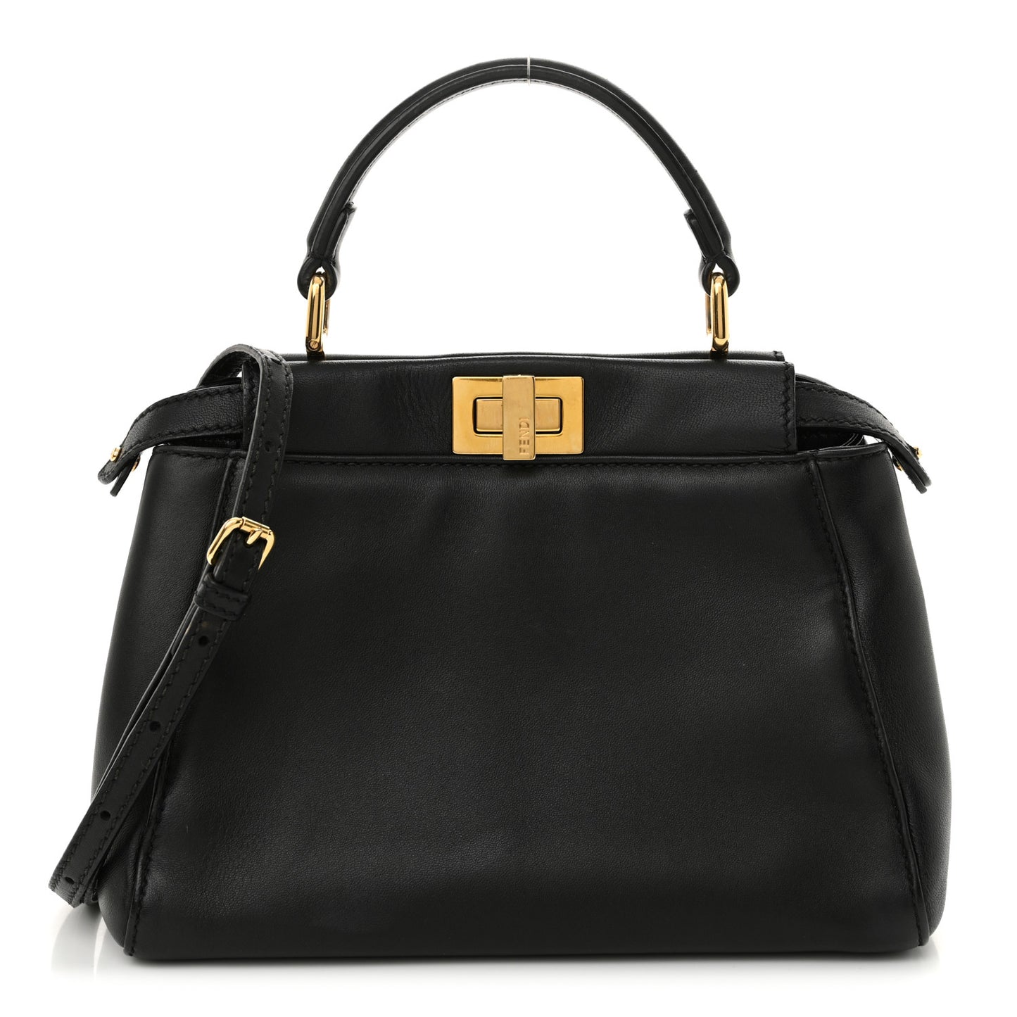 Nappa Mini Peekaboo Iconic Satchel Black