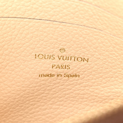 Louis Vuitton Empreinte Monogram Giant Double Zip Pochette Creme Bois de Rose 7 of 10