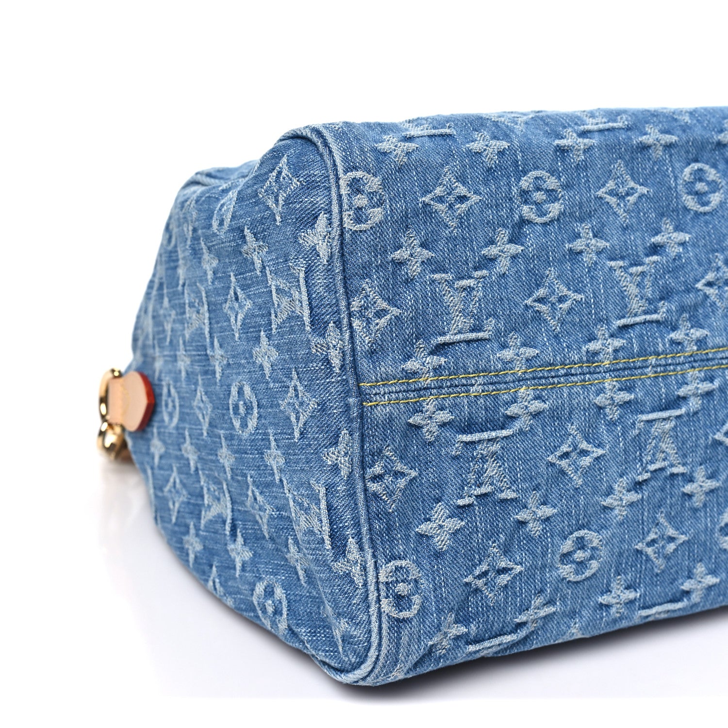 Louis Vuitton Monogram Denim Speedy Soft 30 Blue 8 of 10