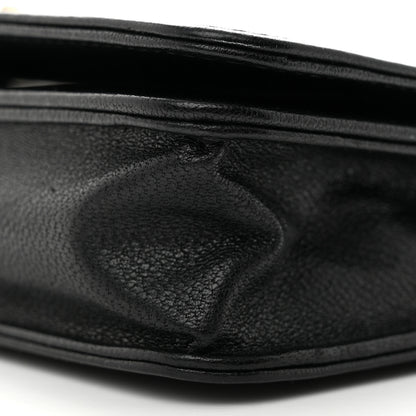 Chanel Caviar Chevron Quilted Vintage Mademoiselle Wallet On Chain WOC Black 11 of 13