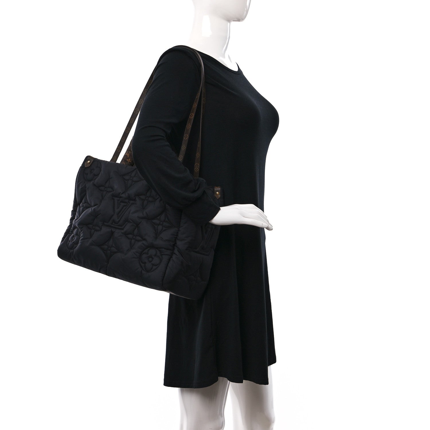 Louis Vuitton Econyl Monogram Pillow Giant Onthego MM Black 2 of 9