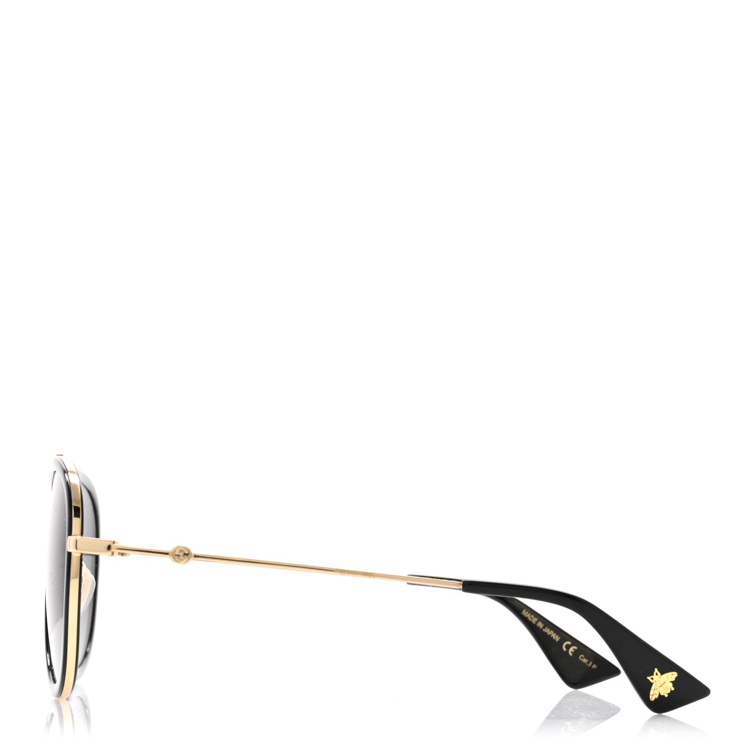 Gucci Aviator Sunglasses GG0062S Black Gold 3 of 8