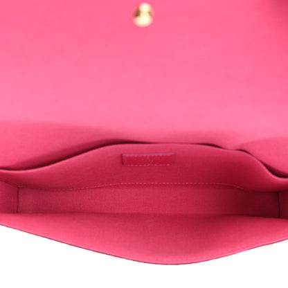Louis Vuitton Monogram 2021 Christmas Animation Hollywood Pochette Felicie Chain Wallet Fuchsia 6 of 13