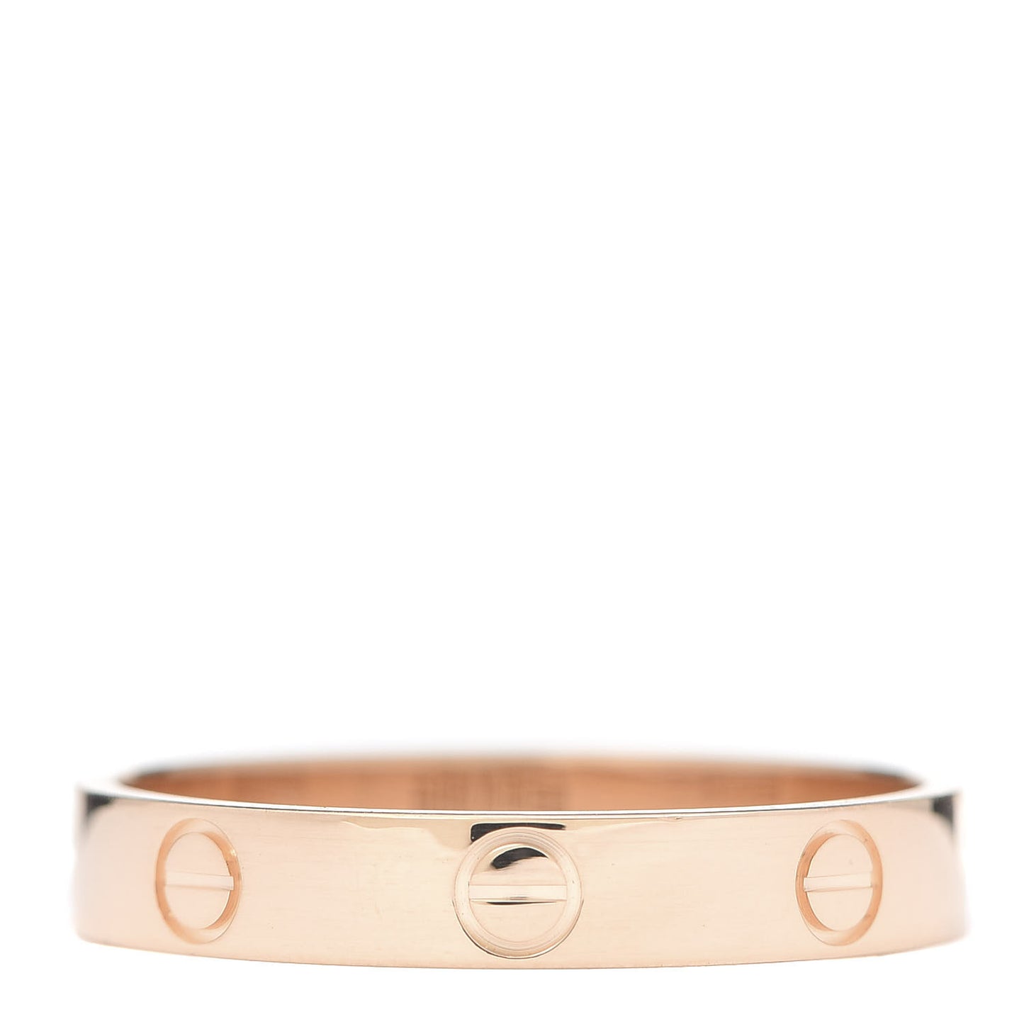 18K Pink Gold 3.5mm LOVE Wedding Band Ring 60 9