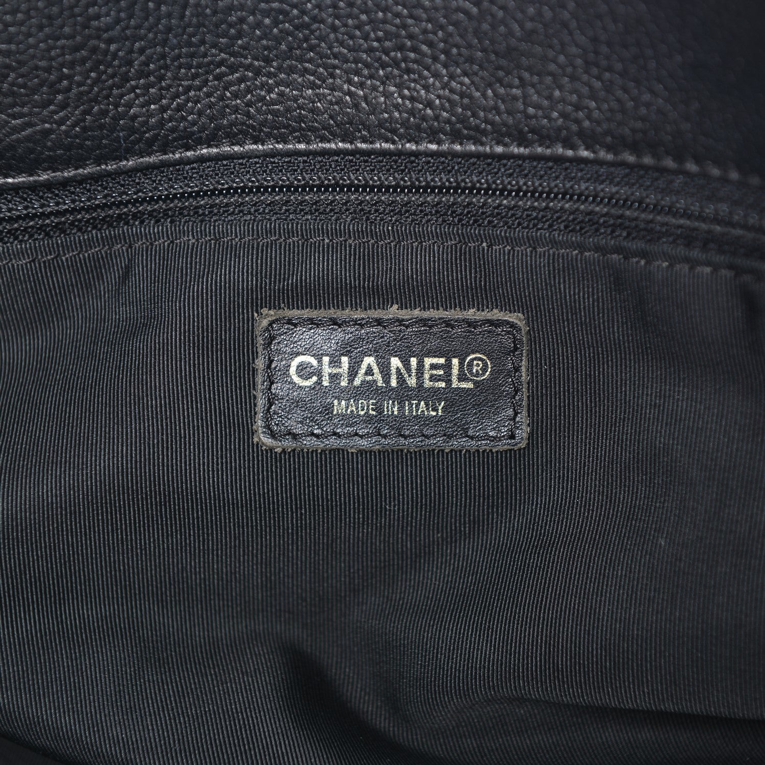 Chanel Calfskin Cerf Executive Shopper Tote Black 6 of 9