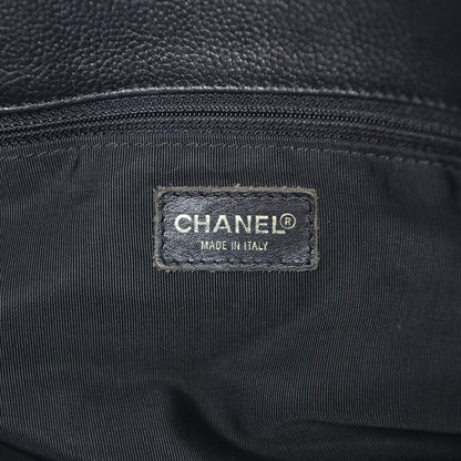 Chanel Calfskin Cerf Executive Shopper Tote Black 6 of 9