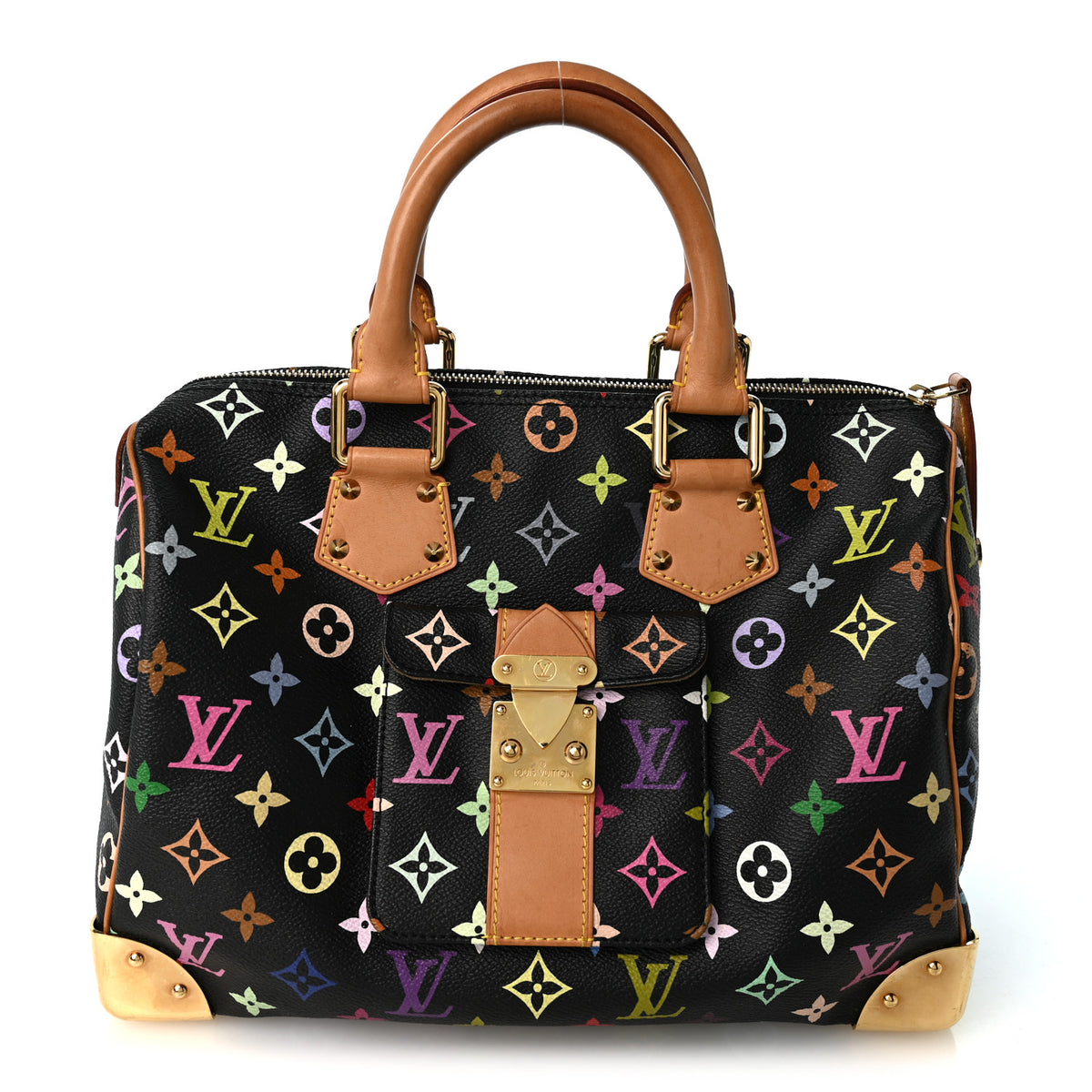 Louis Vuitton Monogram Multicolor Speedy 30 Black 1 of 9