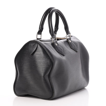 Louis Vuitton Epi Speedy 25 Black 3 of 7