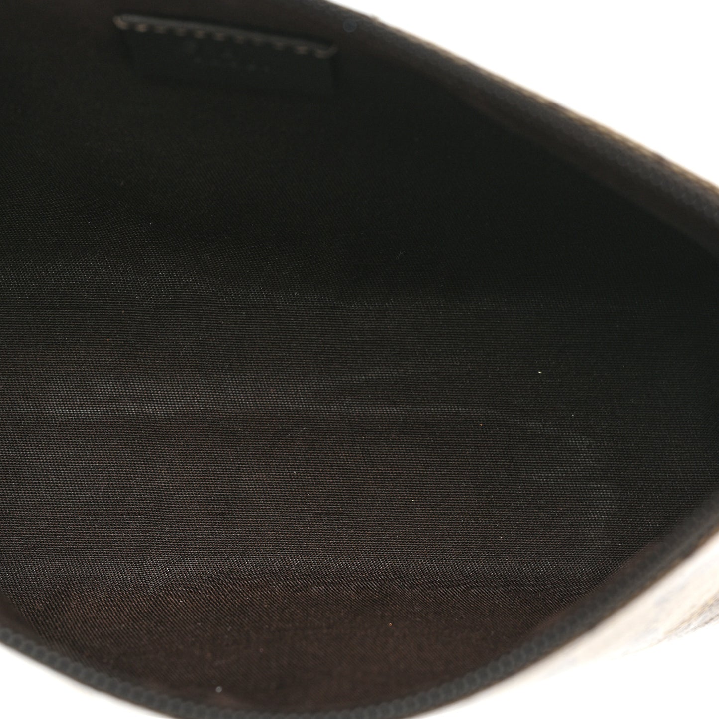 Crystal Monogram Cosmetic Pouch Dark Brown