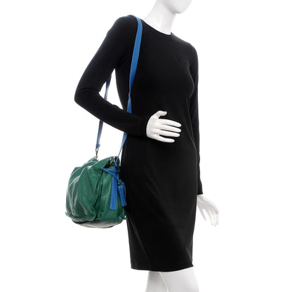 Loewe Calfskin Flamenco Shoulder Bag Green 2 of 14