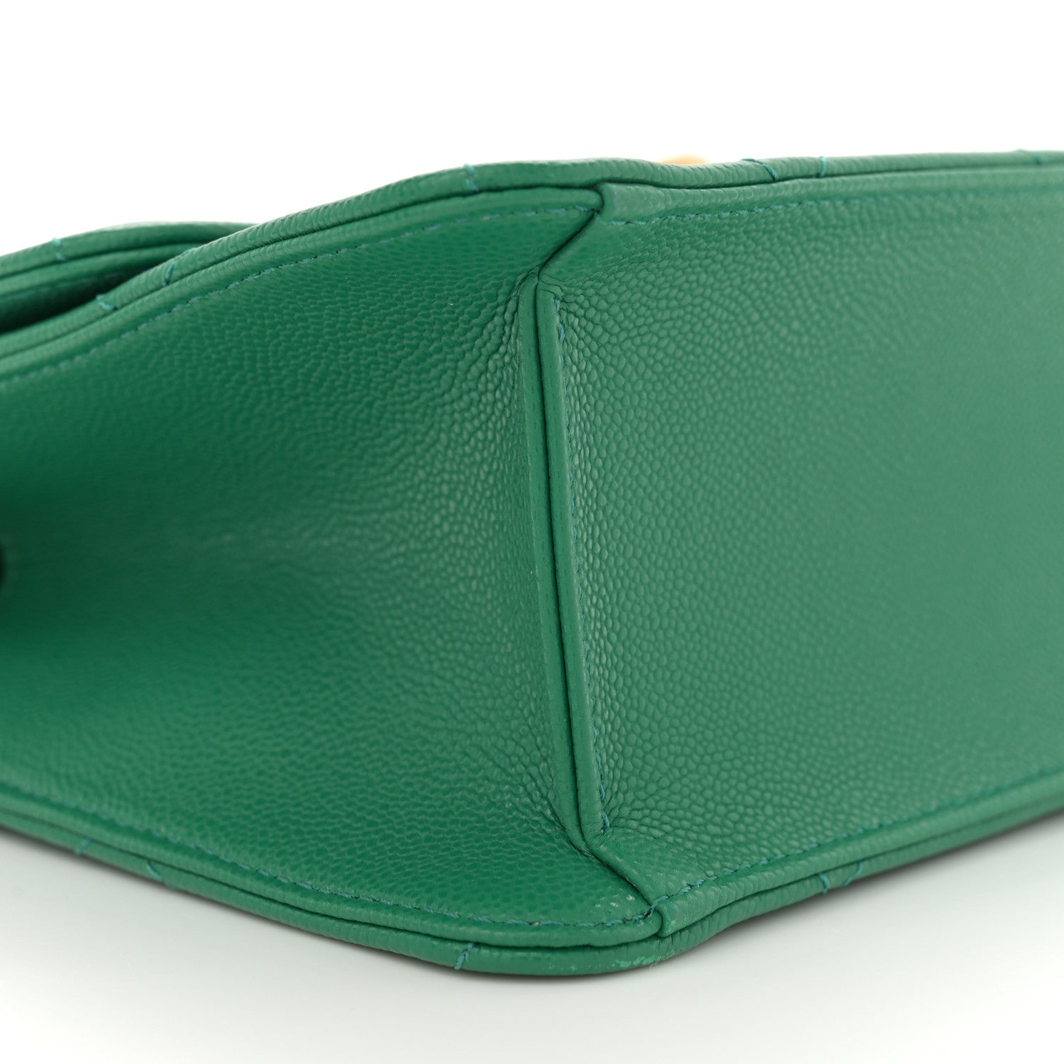 Chanel Caviar Quilted Mini CC Flap Green 9 of 11
