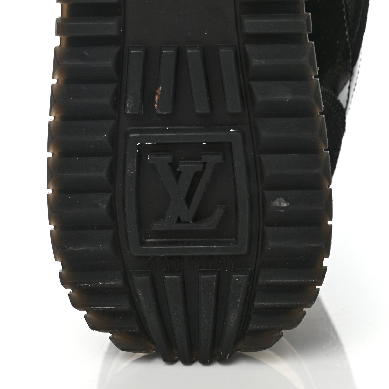 Louis Vuitton Suede Monogram Run Away Sneakers 35 Black 6 of 8