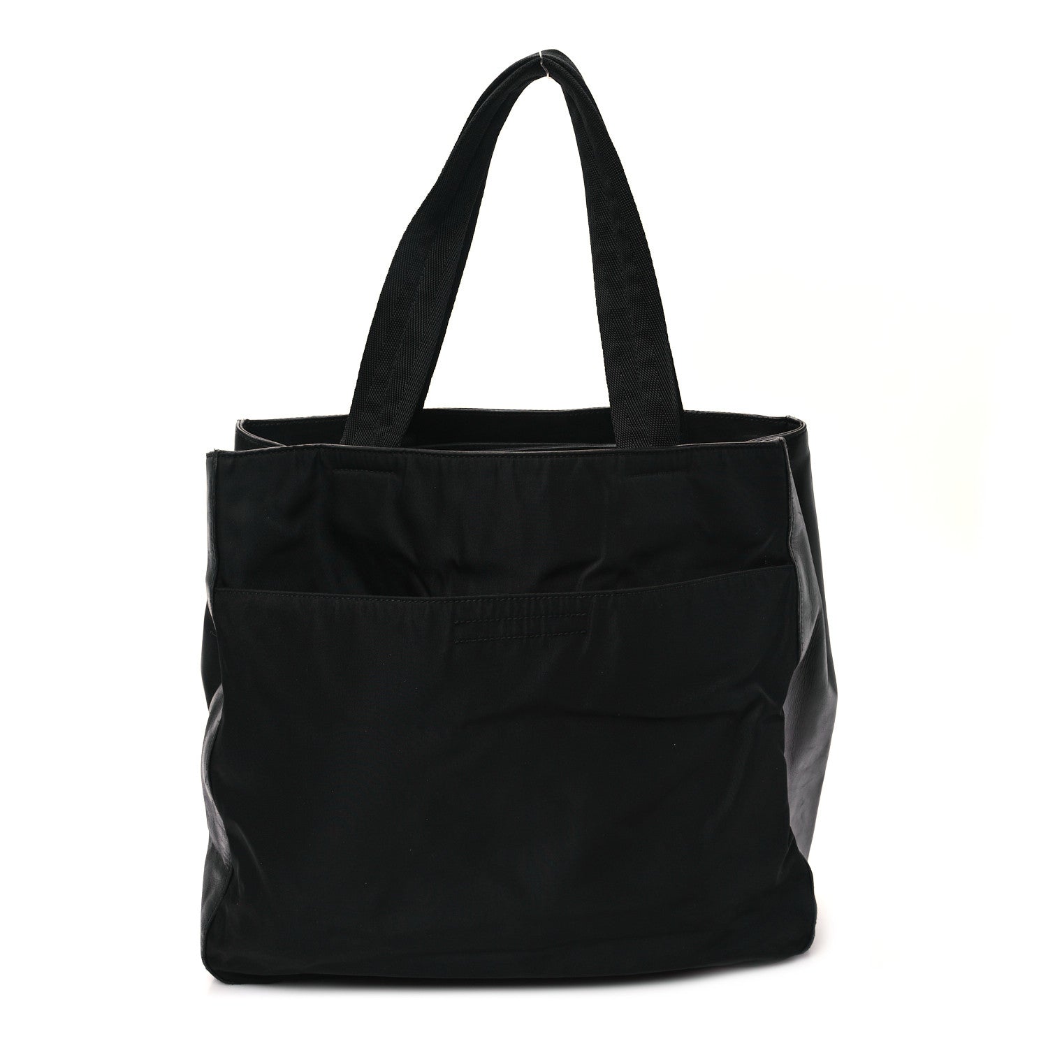 Prada Nylon Calfskin Tote Black 1 of 11