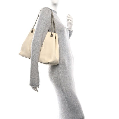 Gucci Pebbled Calfskin Medium Soho Chain Shoulder Bag Off White 2 of 10